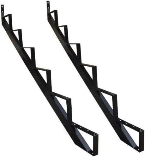 MTB Steel Stair Riser 6 Step for Deck Height 50", 2 Pack - Lot 364