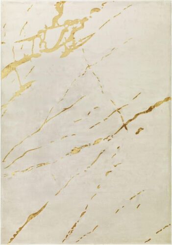 Antep Rugs Babil Gold Marble Abstract Modern Indoor Area Rug 7'10" x 10'  - Lot 366