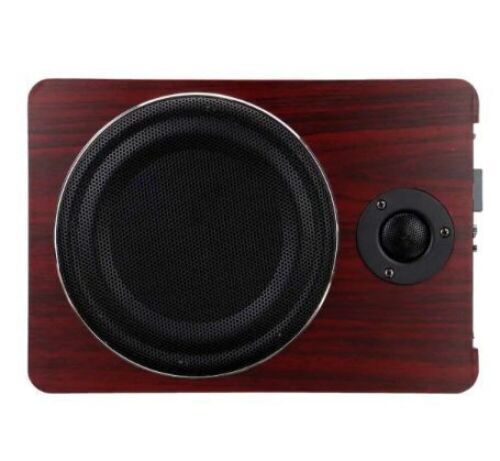 8'' 600W Wood Under-Seat Car Subwoofer Powered Stereo Bass Audio Amplifier Speaker  - Lot 415