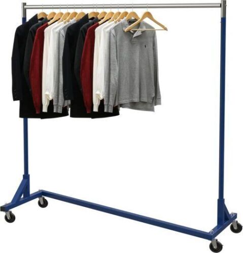Simple Houseware Commercial Z Base Garment Rack, Blue - Lot 156
