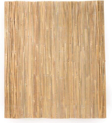 Mininfa Natural Bamboo Slat Screen Roll, 6.5' x 13'  - Lot 328
