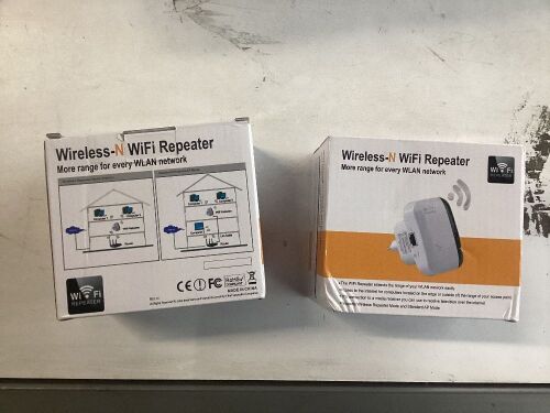 Lot of (2) Wireless-N WiFi Repeater  - Lot 329