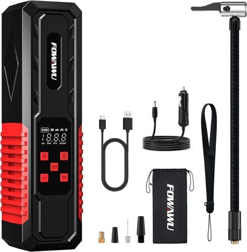 FOWAWU 7800mAh 150PSI Tire Inflator Portable Air Compressor - Lot 340