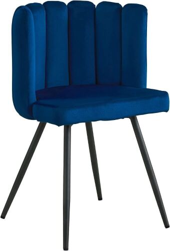 CLIPOP Modern Velvet Barrel Accent Chair - Lot 341