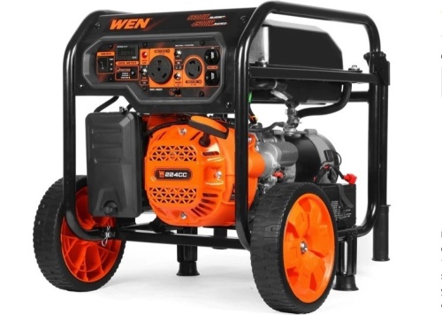 WEN GN5602X 5600-Watt Portable Generator, Electric Start, 224cc, Transfer-Switch and RV-Ready with CO Shutdown Sensor$396.30 - Lot 12