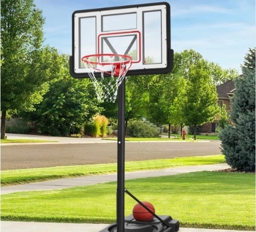 Adjustable Regulation-Size Basketball Hoop w/ Fillable Base, 2 Wheels - Lot 105