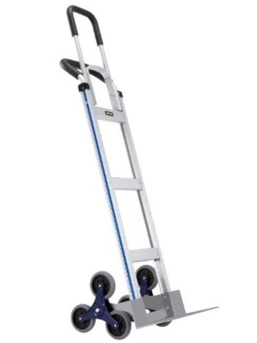 VEVOR Stair Climbing Cart, 550 lbs Load Capacity, Aluminum Hand Truck Dolly with Dual Handles, Integrated Frame & Nonslip Rubber Wheels, Multipurpose Stair Climber $119.99 - Lot 289