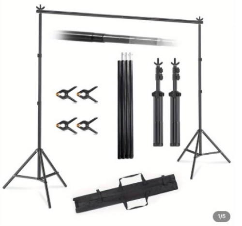 Backdrop Stand 10x7ft(WxH) Photo Studio Adjustable Metal Background Stand - Lot 209