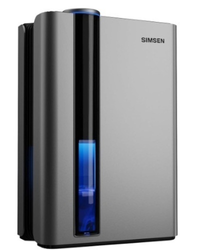 SIMSEN 95oz Dehumidifiers for Home, 800 sq ft Quiet Dehumidifier with Reusable Filter and Ionizer, Small Dehumidifier with Drain Hose, Dehumidifiers for Bedroom Bathroom Basements Closet RV - Lot 210