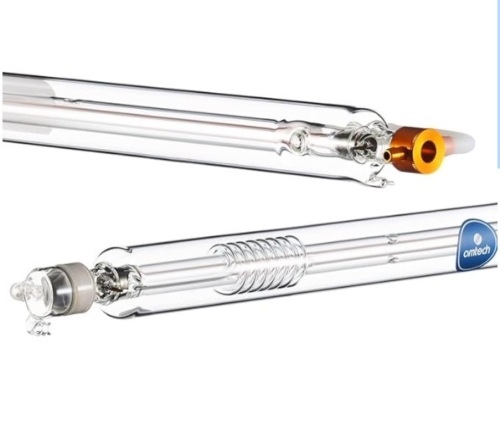 OMTech 60W CO2 Laser Tube for Laser Engraver & Cutter Machine, 1000mm 50mm Dia Laser Cutter Tube with Borosilicate Glass 6000hr MTTF, Laser Cutting Engraving Machine Replacement Tube for Wood Stone - Lot 219