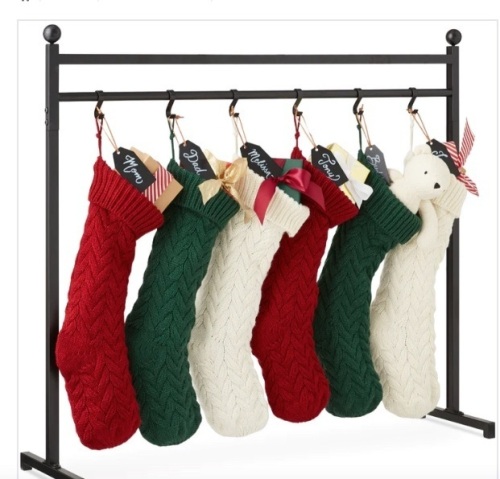Christmas Stocking Stand, Decor Display w/ Name Tags, Chalk Marker- 3ft $92.99 - Lot 99