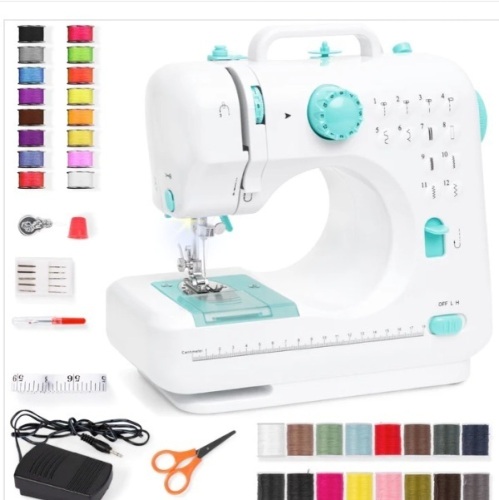 6V Portable Foot Pedal Sewing Machine w/ 12 Stitch Patterns $99.99 - Lot 140