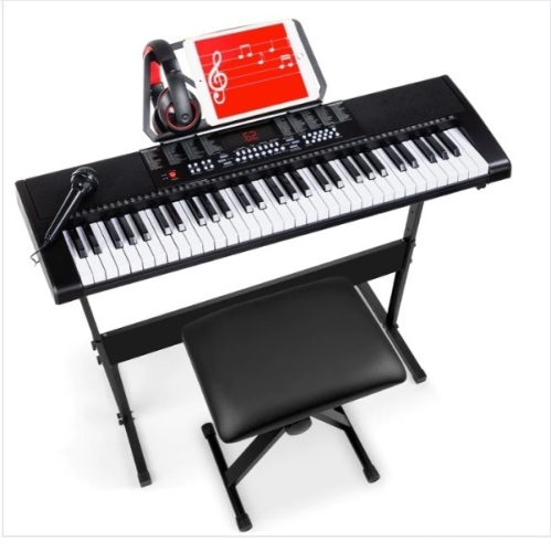 61-Key Beginners Electronic Keyboard Piano Set w/ 3 Modes, Microphone$199.99 - Lot 147