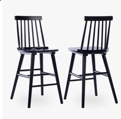Tuolumne Spindle Wood Counter Stools Set of 2 $204.99 - Lot 155