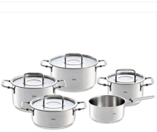  Fissler 5 Piece Bonn Stainless Steel Pan Set - Lot 125b