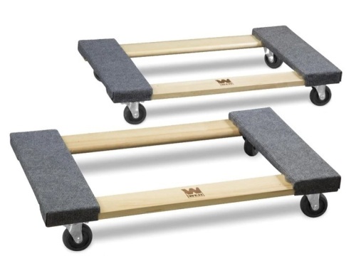 WEN 721830 1320-Pound Capacity 18-by-30-Inch Hardwood Mover’s Dolly, 2-Pack$41.32 - Lot 247