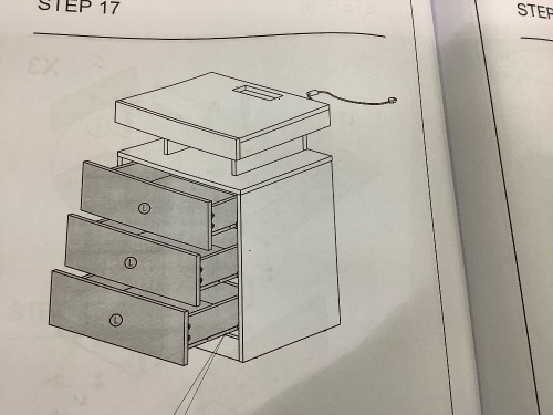 Bedside Table - Lot 122