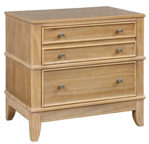 27.3 in. W x 17.3 in. D x 26 in. H Modern 3-Drawer Hazel Solid Wood Nightstand $450.00 - Lot 278