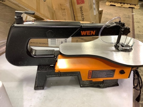 WEN 3922 16-inch Variable Speed Scroll Saw with Easy-Access Blade Changes $113.77 - Lot 323