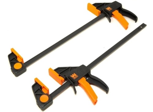 WEN CLR122 12-Inch Heavy Duty Steel Bar Clamps and Spreaders with 2.3-Inch Throat, Two Pack $21.74 - Lot 344