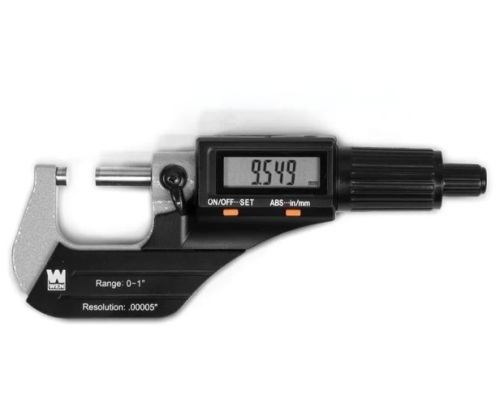 WEN 10725 Standard and Metric Digital Micrometer with 0 to 1-Inch Range, .00005-Inch Accuracy, LCD Readout and Storage Case $38.90 - Lot 369