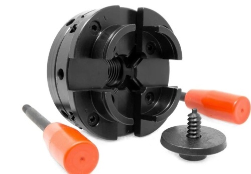 Pack of 2 WEN LA4444 4-Inch 4-Jaw Self-Centering Lathe Chuck Set with 1-Inch x 8TPI Thread$56.57x 2 - Lot 368