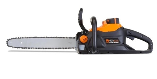 WEN 40417 40V Max Lithium Ion 16-Inch Brushless Chainsaw with 4Ah Battery and Charger$157.53  - Lot 342