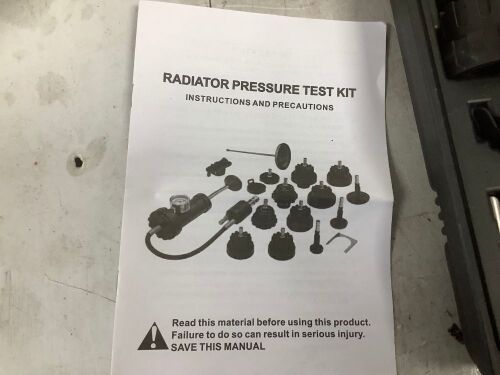 Radiator Pressure Test Kit - Lot 9510