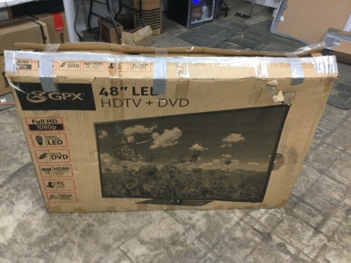 GPX 48" LED HDTV + DVD - Lot 7