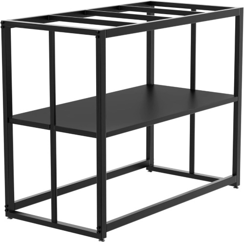Likeem Fish Tank Stand Metal Aquarium Stand 40 Gallon Aquarium Turtle Tank 36.5" x 18.5" x 29.5" - Lot 9619