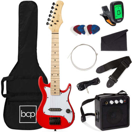 Kids Electric Guitar Beginner Starter Kit w/ 5W Amplifier - 30 in - Lot 9730