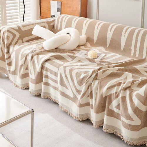 Slashop Geometric Boho Style Couch Cover  - Lot 141