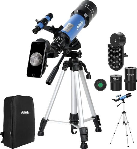 AOMEKIE Astronomical Telescope for Beginners 400x70mm - Lot 151