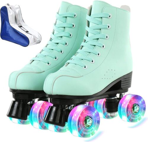 XUDREZ Roller Skates with Light Up Wheels, Size 38  - Lot 210