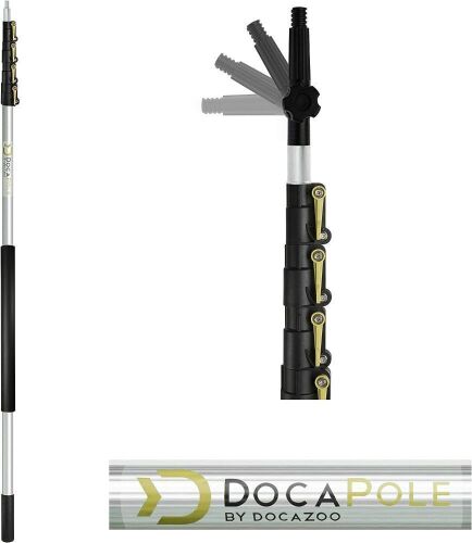 DOCAZOO DocaPole 7-30 Foot Telescopic Extension Pole  - Lot 349