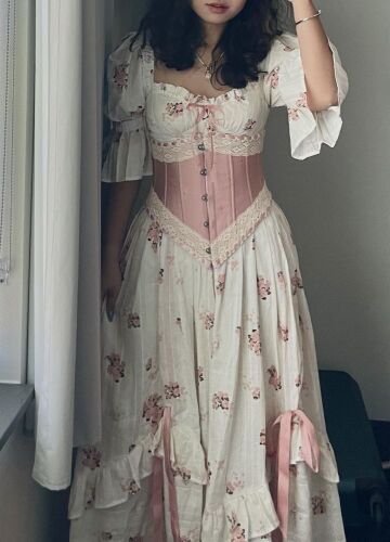 LaceMade Rose's Smile Corset Dress II with Esther Corset, Medium - Lot 360