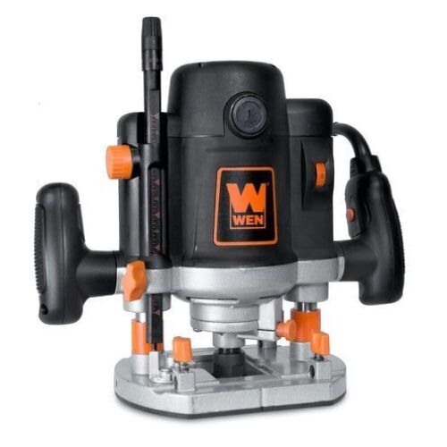 WEN RT6033 15-Amp Variable Speed Plunge Woodworking Router with Carrying Case - Lot 404