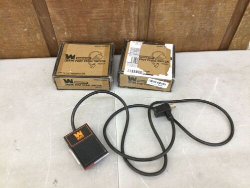 Lot of (3) WEN WA0392 120V 15-Amp Momentary Power Foot Pedal Switch for Woodworking - Lot 406