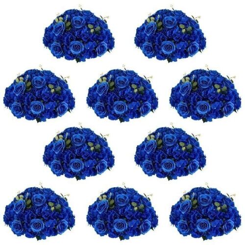 Blosmon Artificial Flower Kissing Ball Centerpieces, 15.7" Diameter, 10 pc - Lot 489