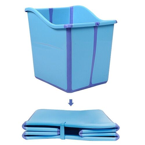 Blue Plastic Foldable Toddler Bathtub  - Lot 509