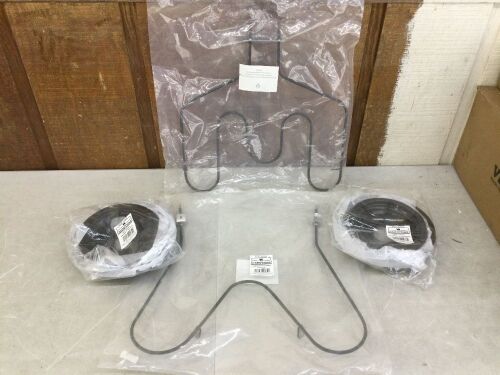 Lot of (2) Oven Drip Pan Sets & (2) Oven Heating Elements  - Lot 422