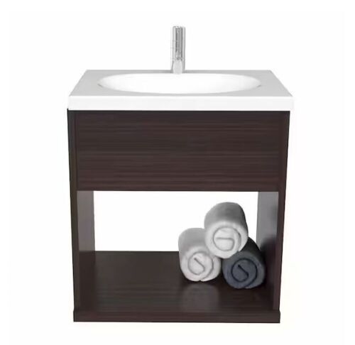 Lot of (2) Inval 19 in. W x 15 in. D Modern Bathroom Vanity in Espresso - Only 1 Top  - Lot 565
