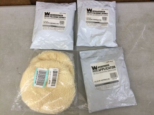 Lot of (4) WEN Pollishing & Applicator Bonnets  - Lot 426