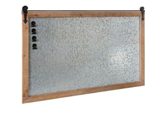 Kate and Laurel Cates Rustic Brown Magnetic Memo Board - Lot 645