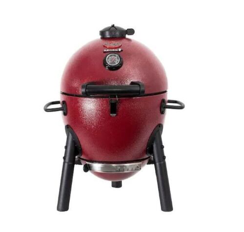 Char-Griller Akorn Jr. 14 in. Portable Kamado Charcoal Grill in Red - Lot 20