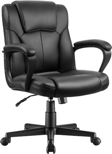 Executive Office Chair Mid-Back Swivel with Lumbar Support  - Lot 222