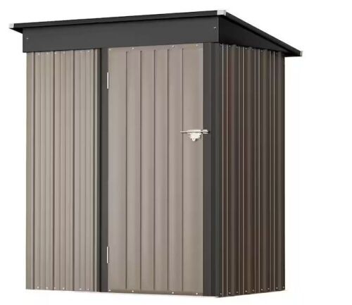 3 ft. W x 5 ft. D Outdoor Metal Storage Shed - Lot 59