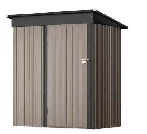 3 ft. W x 5 ft. D Outdoor Metal Storage Shed - Lot 47