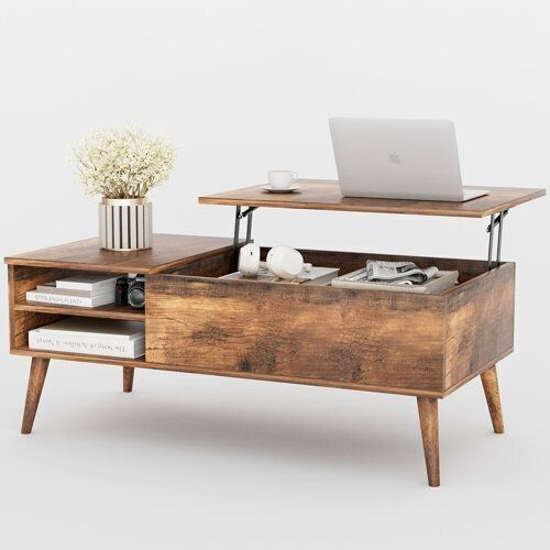 Brown Lift Top Coffee Table  - Lot 173