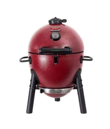 Char-Griller Akorn Jr. 14 in. Portable Kamado Charcoal Grill in Red - Lot 80